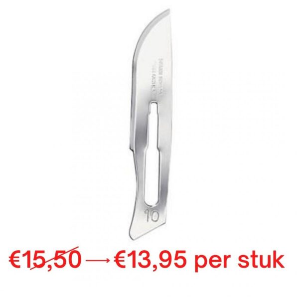 3x Swann Morton scalpelmesjes blauw, nr. 10