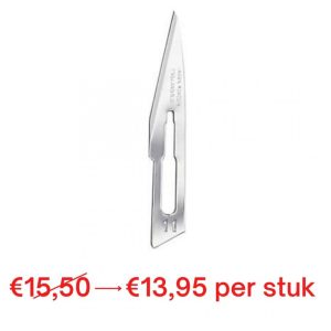 3x Swann Morton scalpelmesjes blauw, nr. 11