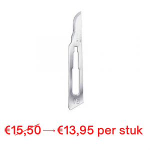 3x Swann Morton scalpelmesjes blauw, nr. 15