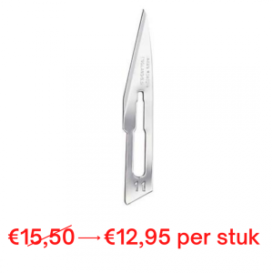 6x Swann Morton scalpelmesjes blauw, nr. 11