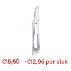 6x Swann Morton scalpelmesjes blauw, nr. 15