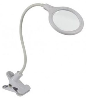 Ambulant loeplampje mini met LED-licht Velleman, flexnek en klem