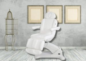 Behandelstoel Empire Twist Beauty met 3 motoren en 1 gasveer, met reset functie