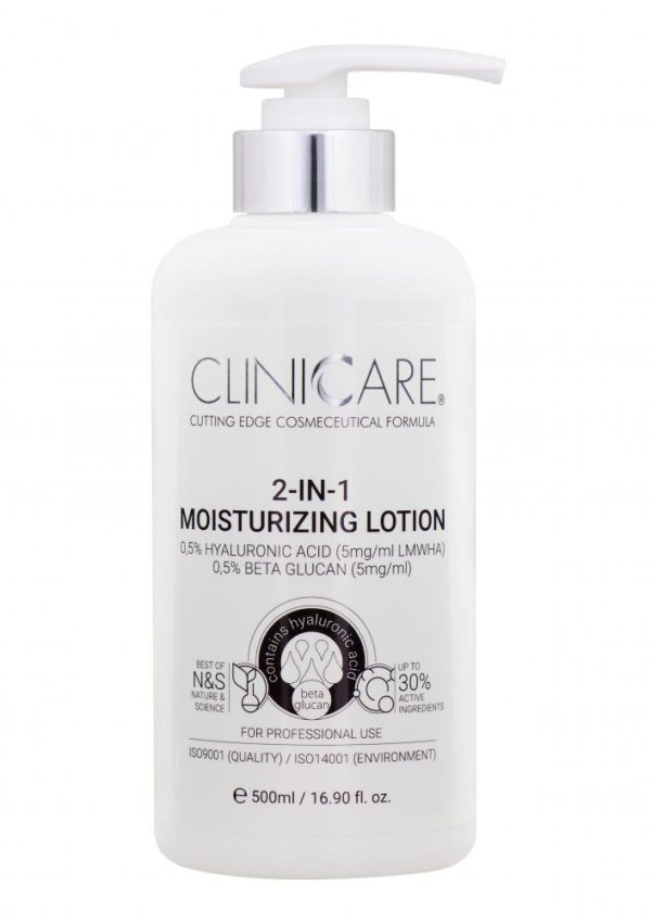 CLINICCARE 2-in-1 Moisturizing Lotion, 500ml