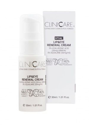 CLINICCARE Hyal+ Lip & Eye Renewal Cream, 30ml