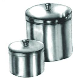 Desinfectiepot inox met deksel 100 x 100mm
