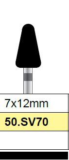 Diamantfrees extra grof, kegel 7 x 12mm