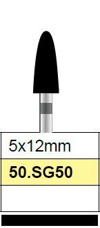 Diamantfrees extra grof, peer 5 x 12mm