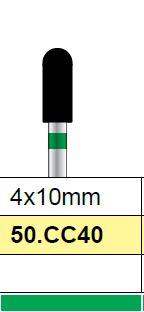 Diamantfrees grof, kegel 4 x 10mm