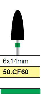 Diamantfrees grof, peer 6 x 14mm