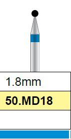Diamantfrees medium, bol 1.8mm