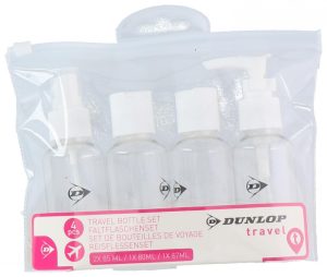 Dunlop reisflessenset in zakje, 4-delig (OP = OP)