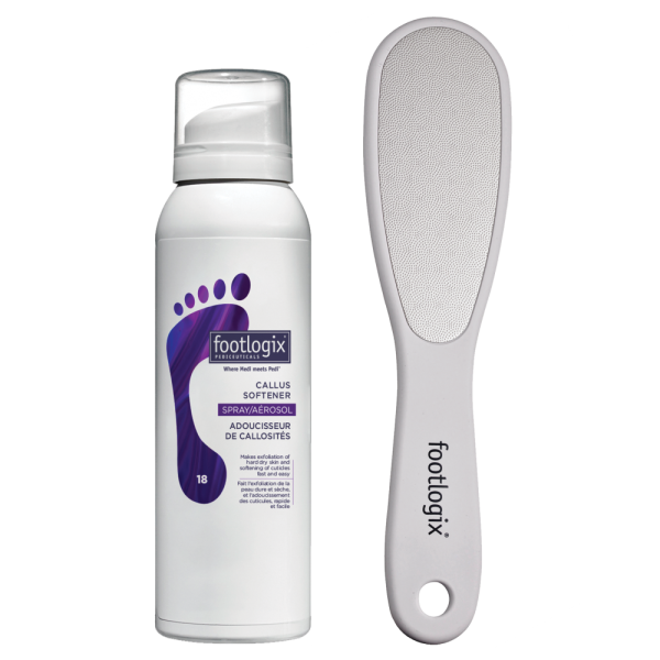Footlogix At Home Callus Softener, 100ml & File