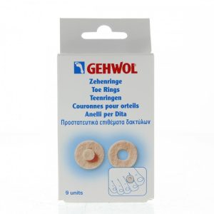 Gehwol teenringen rond, 9 stuks