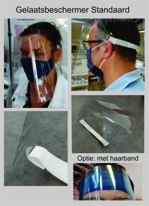 Gelaatsbeschermer, spatscherm, standaard - ZOLANG DE VOORRAAD STREKT!