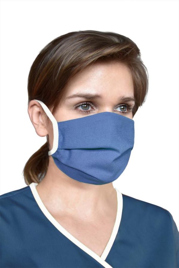 Herbruikbaar en wasbaar mondmasker, blauw - ZOLANG DE VOORRAAD STREKT!