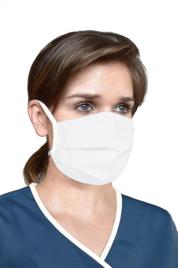 Herbruikbaar en wasbaar mondmasker, wit - ZOLANG DE VOORRAAD STREKT!