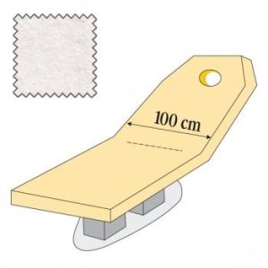 Hoesset voor massagebank Tensor/Troch/Nush met armhoezen (2x 3225001-01) en spanners, wit