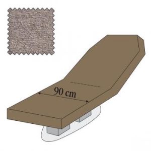 Hoesset voor massagebank Tensor/Troch/Nush zonder neusgat (met armhoezen 3225001 en spanners), zilvergrijs