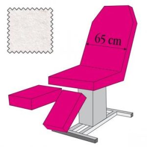 Hoesset voor pedicurestoel (hoes stoel 3242001, hoesset 2 beendelen, hoesset armen en spanners), wit
