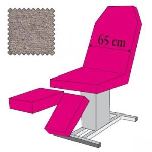 Hoesset voor pedicurestoel (hoes stoel 3242001, hoesset 2 beendelen, hoesset armen en spanners), zilvergrijs