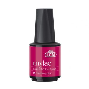 LCN Mylac Soak-Off Colour Polish ''Cranberry Pink", 10ml