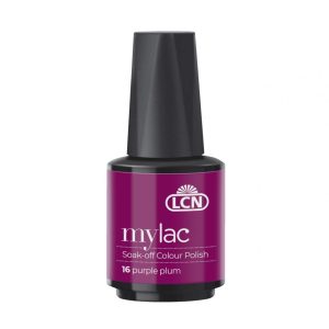 LCN Mylac Soak-Off Colour Polish "Purple Plum", 10ml