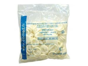 Latex vingerbeschermers, 100 stuks