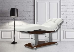 Massagebank Troch donkerbruine basis met 4 motoren