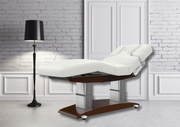 Massagebank Troch donkerbruine basis met 4 motoren