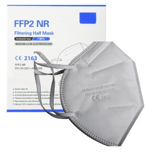 Mondmasker FFP2 - CE - 5-laags individueel verpakt in omdoos van 10 stuks