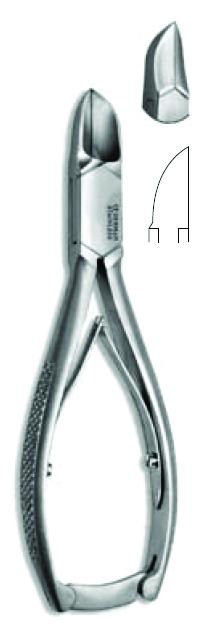 Nageltang recht met dubbele veer en slot, 13cm
