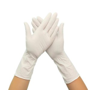 Nitril poedervrije handschoenen PF White 3,5gr MD - 100/box - S