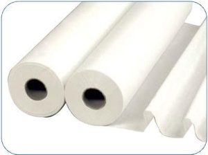 Onderzoektafelrol 50cm x 63m geplastificeerd, wit