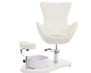 Pedicurestoel kuip met voetbad en voetensteun