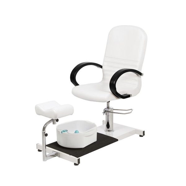 Pedicurestoel met voetbad en voetensteun