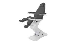 Pedicurezetel Elite Podo met 3 motoren en 2 gasveren donker grijs