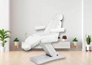 Royal Beauty behandelstoel met 4 motoren, verwarming (inclusief afstandsbediening) en reset