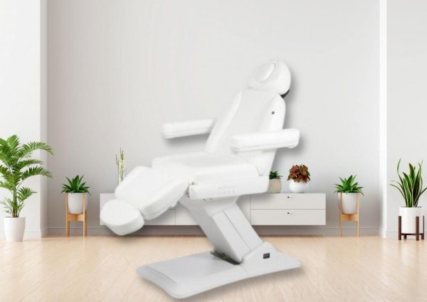 Royal Beauty behandelstoel met 4 motoren, verwarming (inclusief afstandsbediening) en reset