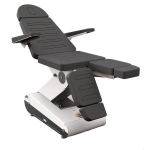 Swop pedicurestoel met 3 motoren, grijze bekleding (ingebouwde wielen)