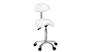 Tabouret Félines regular+ met rug wit