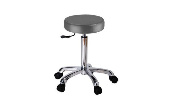 Tabouret Rosières rond zonder rug grijs