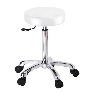 Tabouret Rosières rond zonder rug, wit