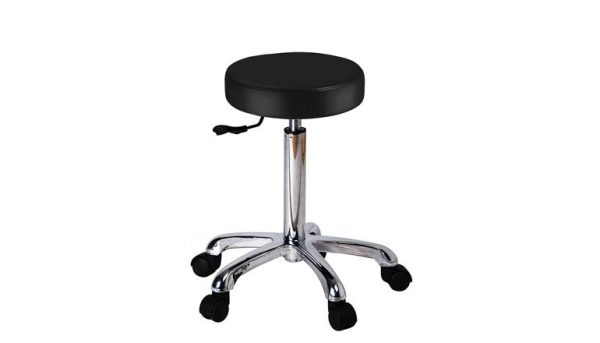 Tabouret Rosières rond zonder rug zwart