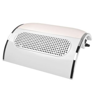 Tafelafzuiger 3 ventilatoren wit + chroom, rond