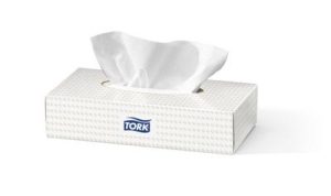 Tork Extra Soft Facial Tissues, 20x20,8cm, wit, 100st.