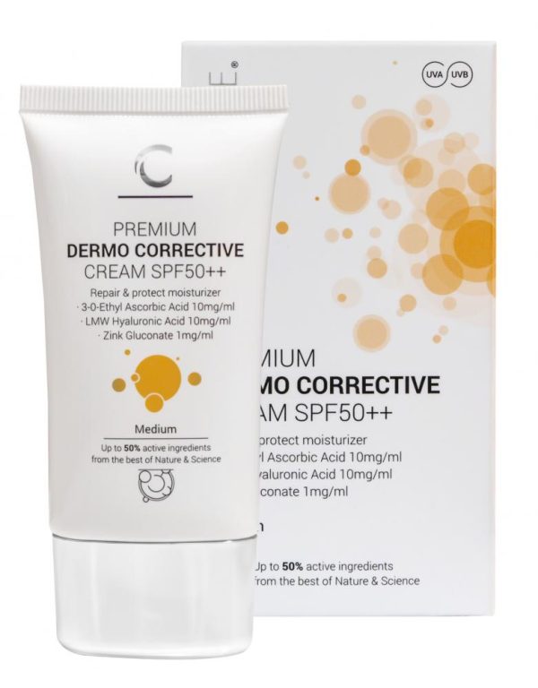 CLINICCARE Premium Dermo Corrective Cream (SPF50) Medium in tube, 35ml