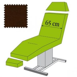 Housse pour fauteuil, 3-pièces (tête, fauteuil, jambes), brun