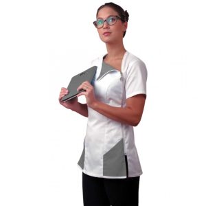 Tunique Theresia, uni blanc, taille 40