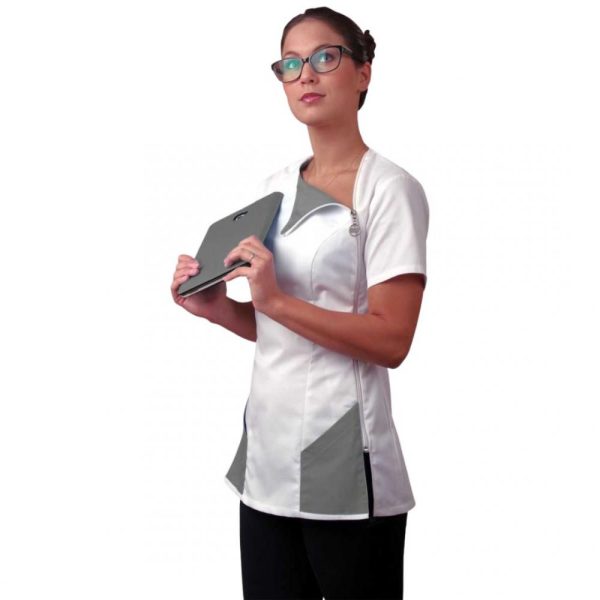 Tunique Theresia, uni blanc, taille 44